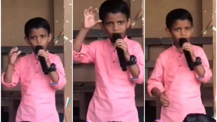Cute Boy Independence Malayalam Speech Viral