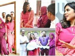 Kalyani-Priyadarshan-Handover-Key-Of-Ammakkilikoodu-50-Th-Home